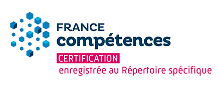 Logo France Compétences Certification enregistrée au Répertoire spécifique